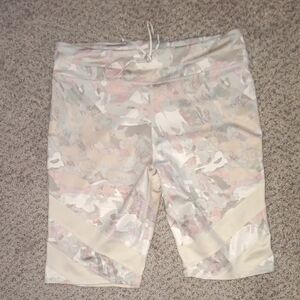 FP Movement by Free People Camouflage Bike Shorts - Cream and Pink